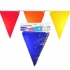 Gaysentials Rainbow Solid Pennants Decoration - 12 Feet