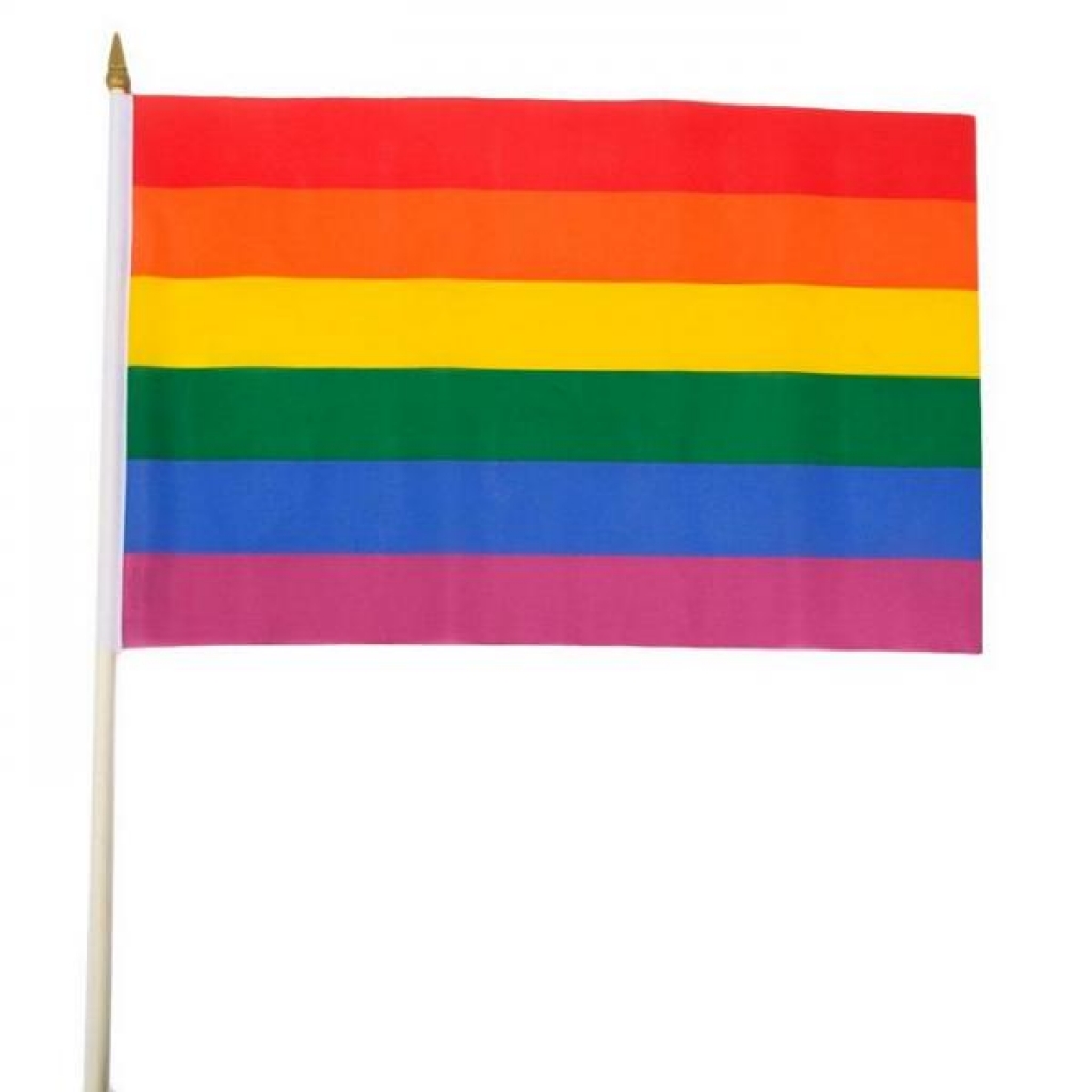 Gaysentials Rainbow Stick Flag - Vibrant Celebration of Pride