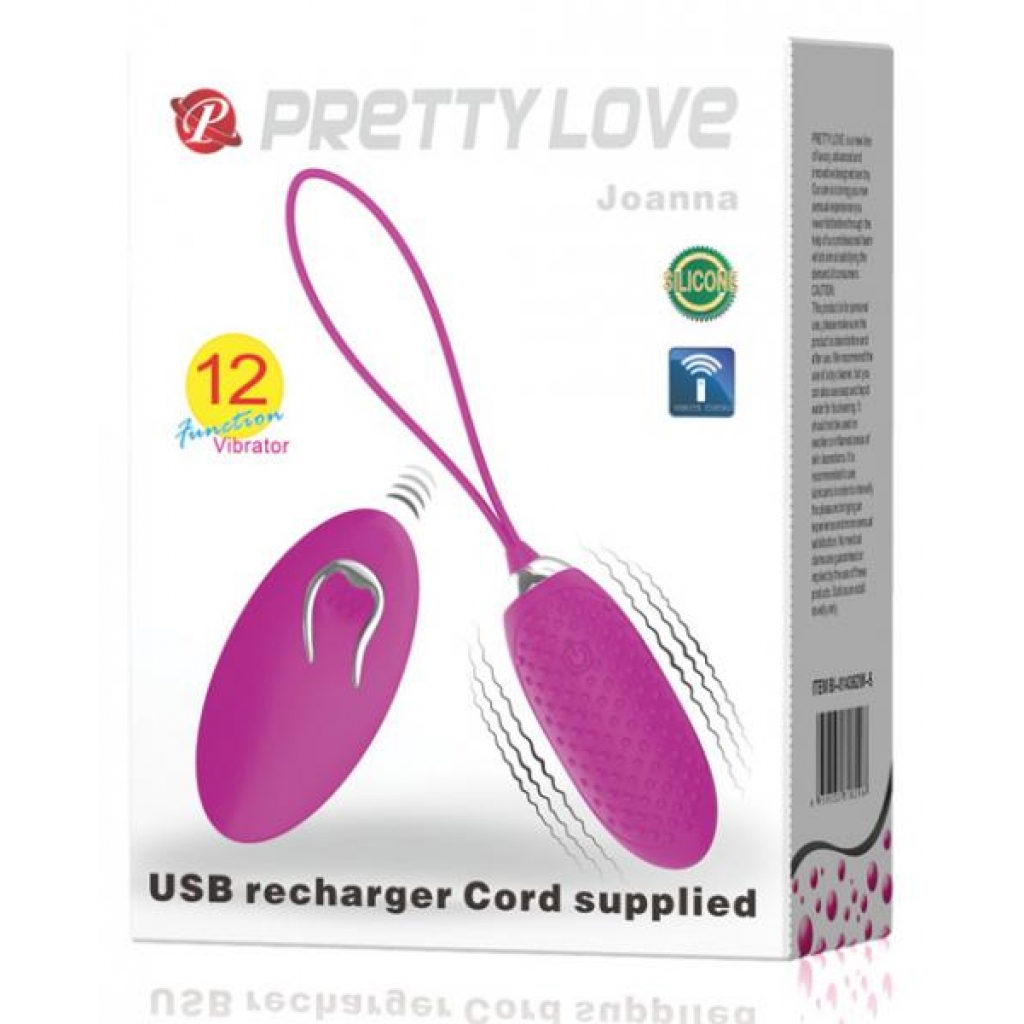 Pretty Love Joanna - Purple Bullet Vibrator with Remote Control