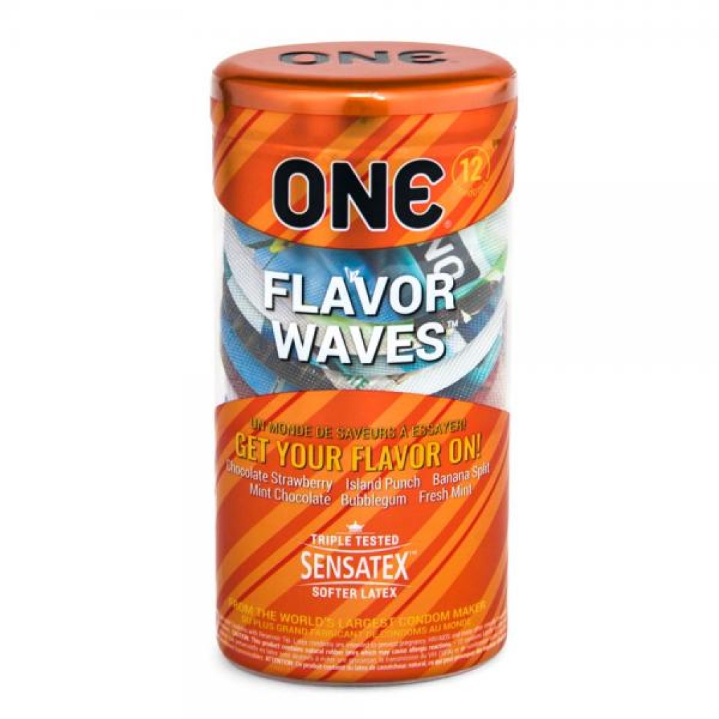 One Flavor Waves 12 Pack of Flavored Condoms