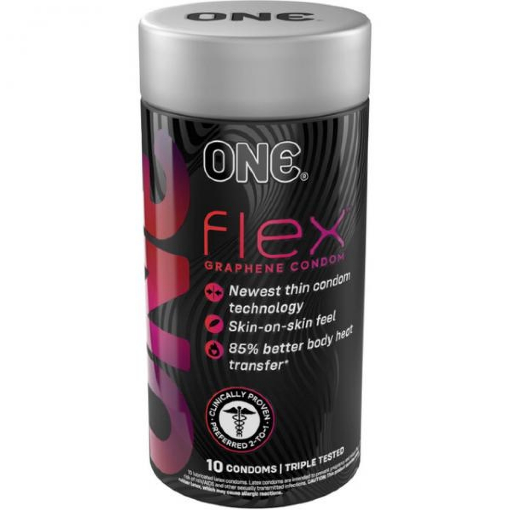 One Flex 10 Count - Graphene Latex Condoms