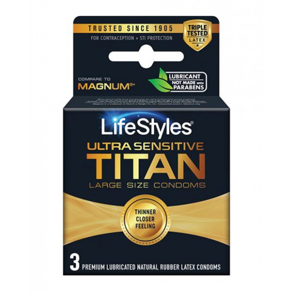 Lifestyles Ultra Sensitive Titan - 3pk