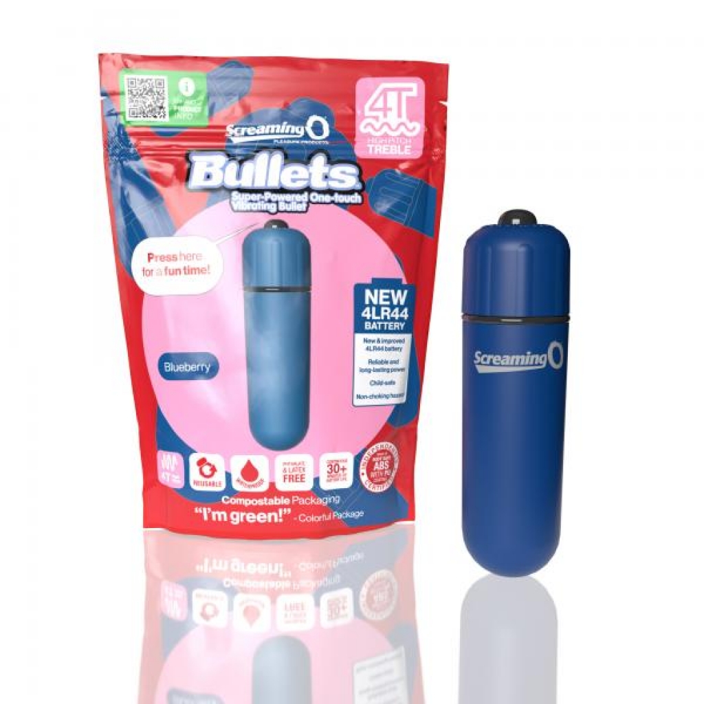 Screaming O High Pitch Treble Bullet Vibrator - Blueberry