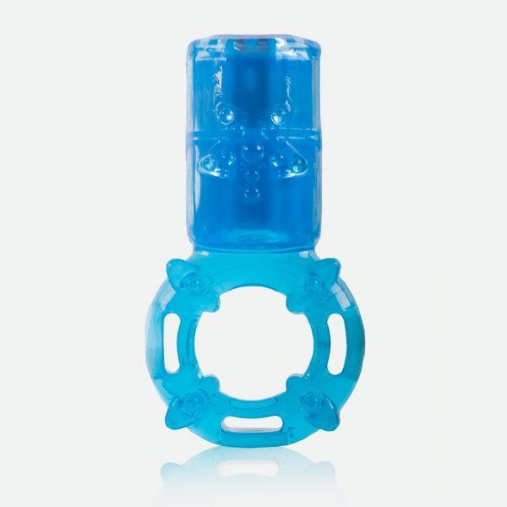 Screaming O Big O Vertical Vibrating Penis Ring - Blue