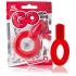 Go Vibe Ring - Red Portable Vibrating Penis Ring