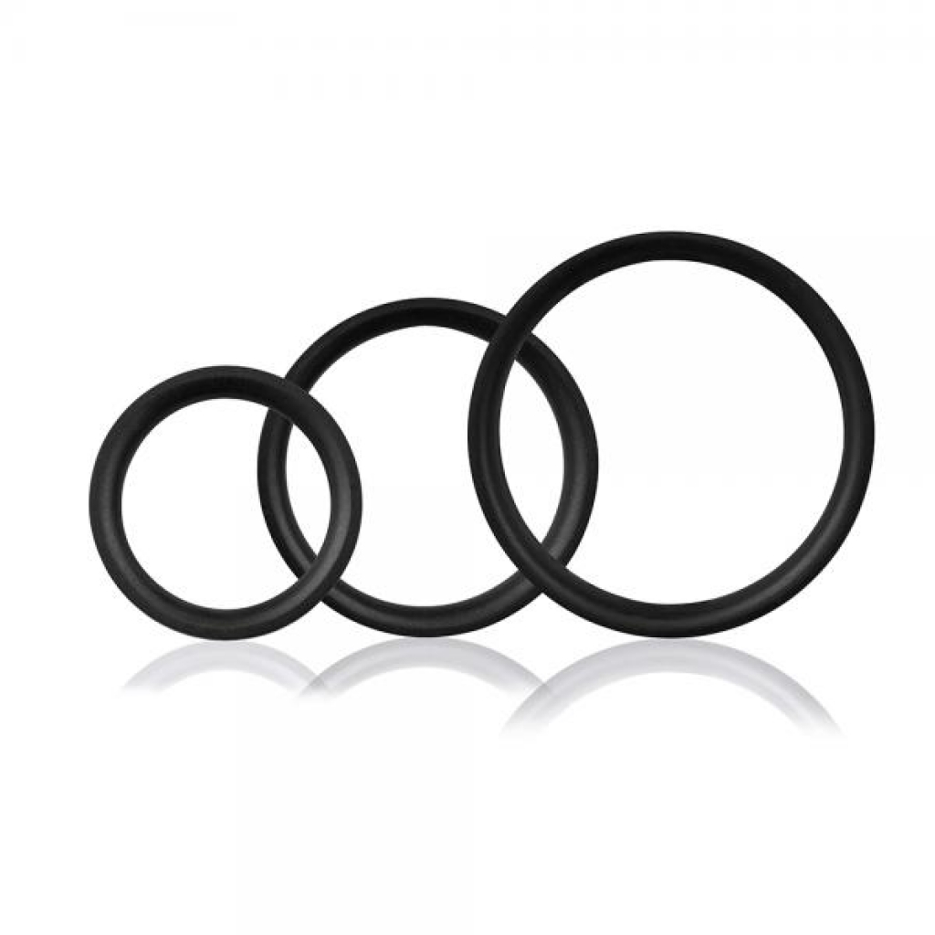 Ringo Pro X3 Black 3 Silicone Penis Rings