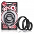 Ringo Pro X3 Black 3 Silicone Penis Rings