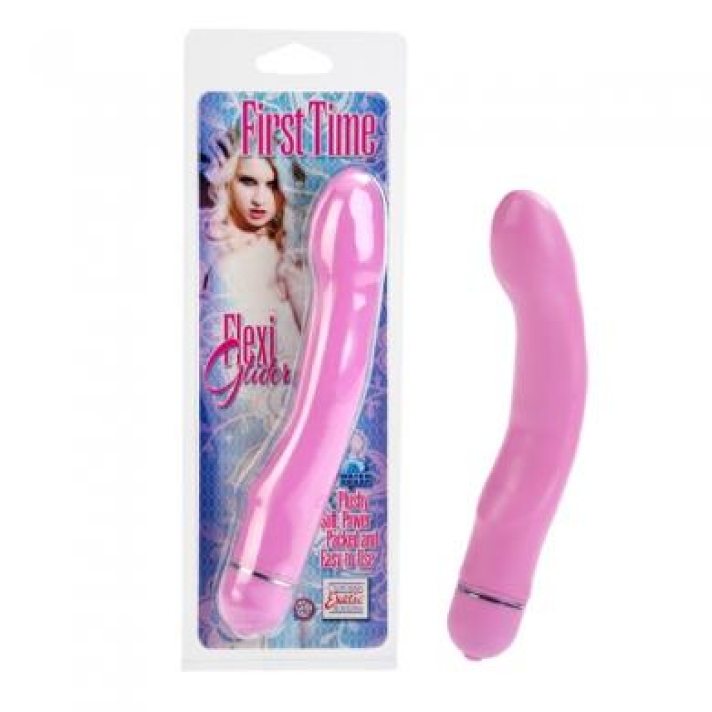 First Time Flexi Glider Pink Vibrator