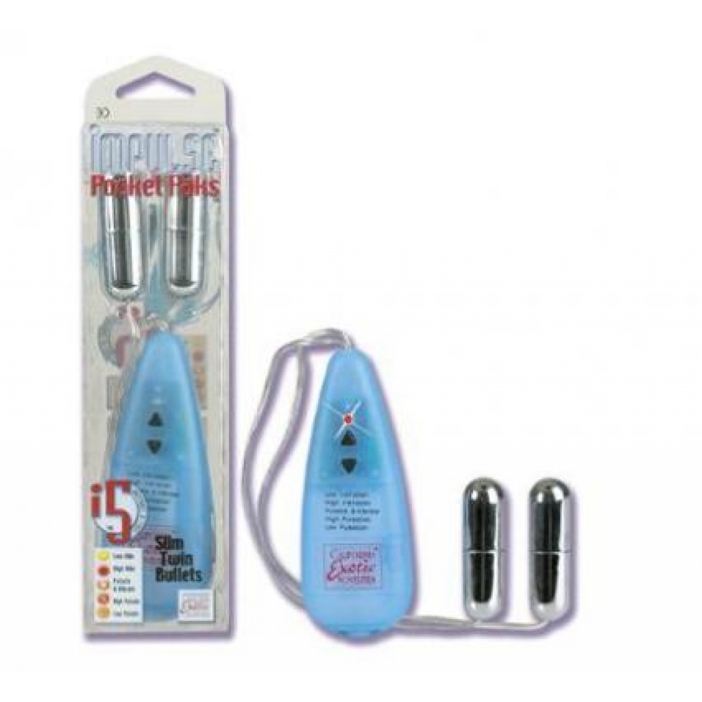 Impulse Pocket Pak - Slim Twin Bullets: Vibrating Duo