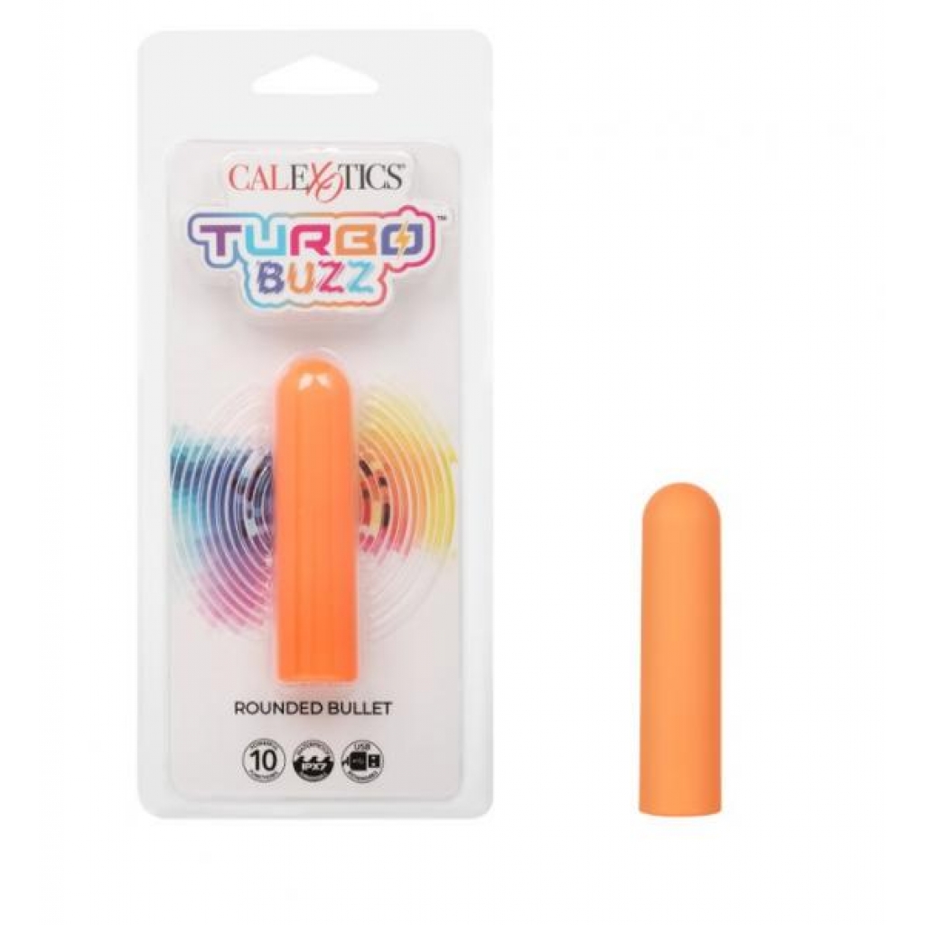 Turbo Buzz Round Bullet - Orange Vibrator