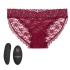 Seductive Remote Control Lace Panty Set in Burgundy