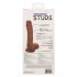 Dual Density Silicone Stud 5 Inches Brown