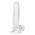 Size Queen 6 Inch Clear Realistic Dildo