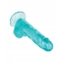 Size Queen 6in Realistic Dildo - Blue