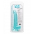 Size Queen 8in Realistic Dildo - Blue