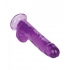 Size Queen 8in Purple - Realistic Dildo