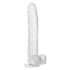 Size Queen 10 Inch Clear Realistic Dildo