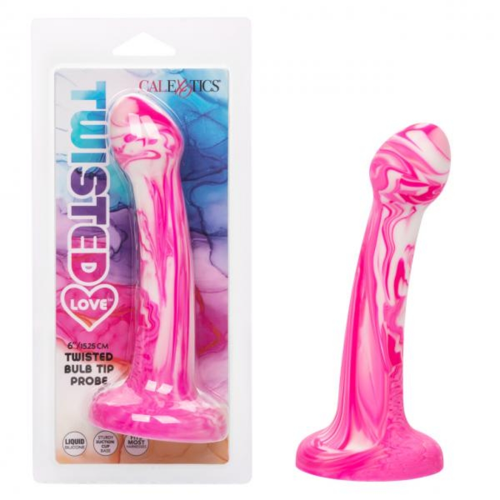 Twisted Love Bulb Tip Probe in Pink for Sensational Stimulation