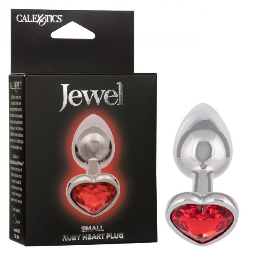 Jewel Small Ruby Heart Plug - Elegant Anal Toy