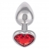 Jewel Small Ruby Heart Plug - Elegant Anal Toy