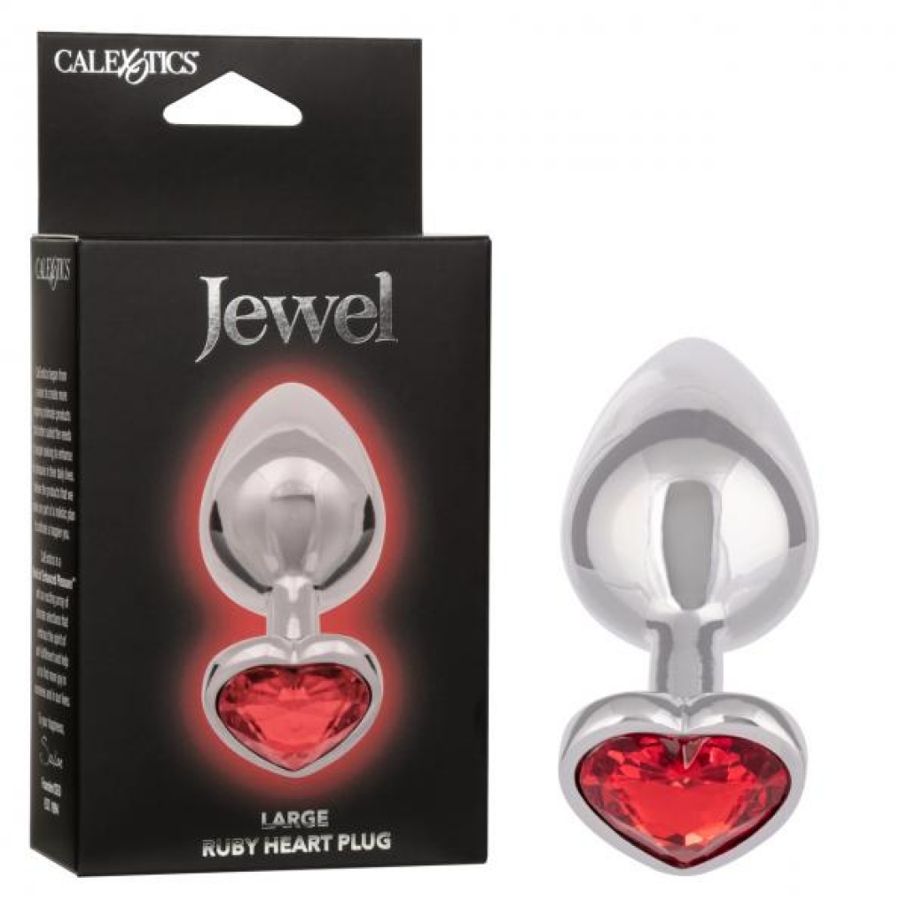 Ruby Heart Jewel Large Butt Plug