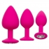 Cheeky Gems Deluxe 3-Piece Pink Anal Plug Set