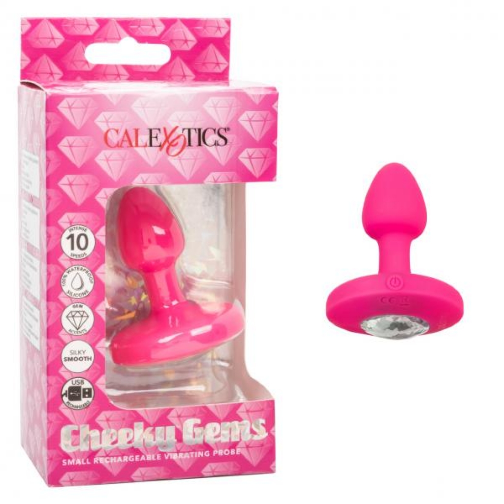 Cheeky Gems Vibrating Probe - Small Pink