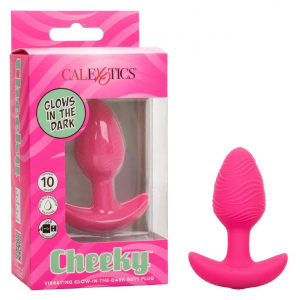 Cheeky Vibrating Glow-in-the-Dark Butt Plug - Adventurous Pleasure