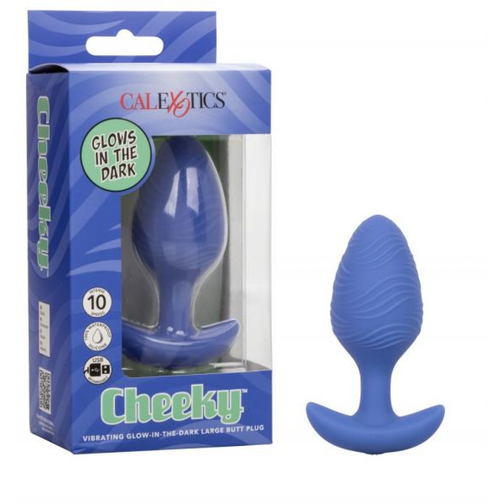 Cheeky Vibrating Glow-in-the-Dark Large Butt Plug