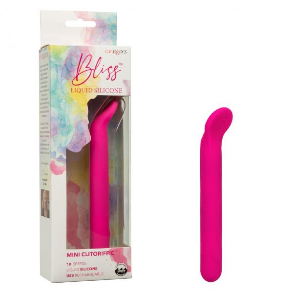 Bliss Mini Clitoriffic Liquid Silicone Vibrator - Pink