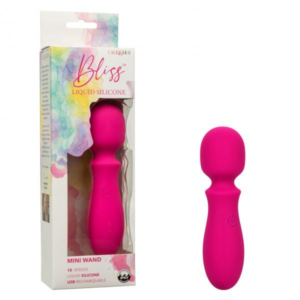 Bliss Liquid Silicone Mini Wand Massager