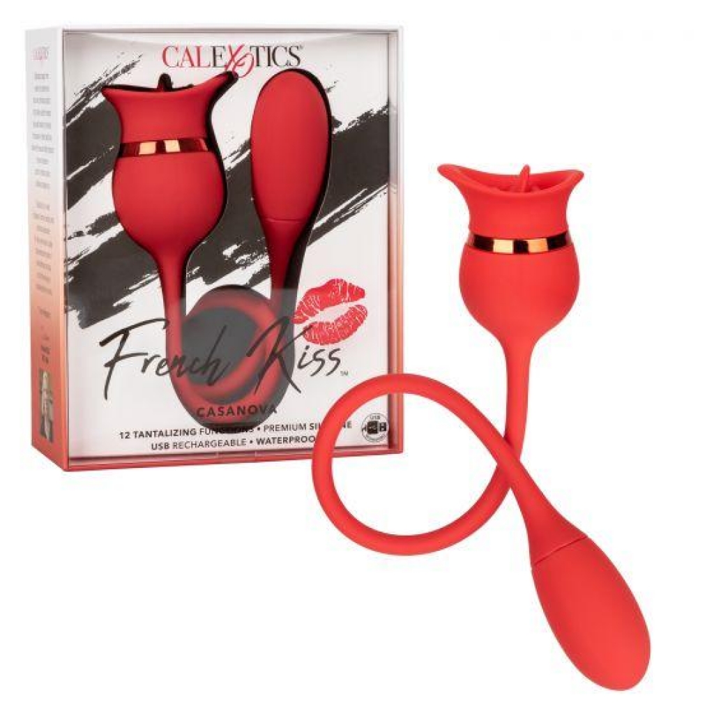 French Kiss Casanova Vibrator - Red