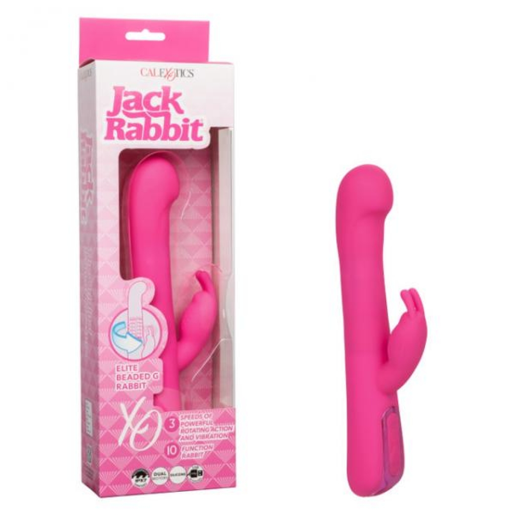 Jack Rabbit Elite Beaded G-Rabbit Vibrator - Pink