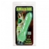 Glow in the Dark Vibrating Jelly Dildo - Green