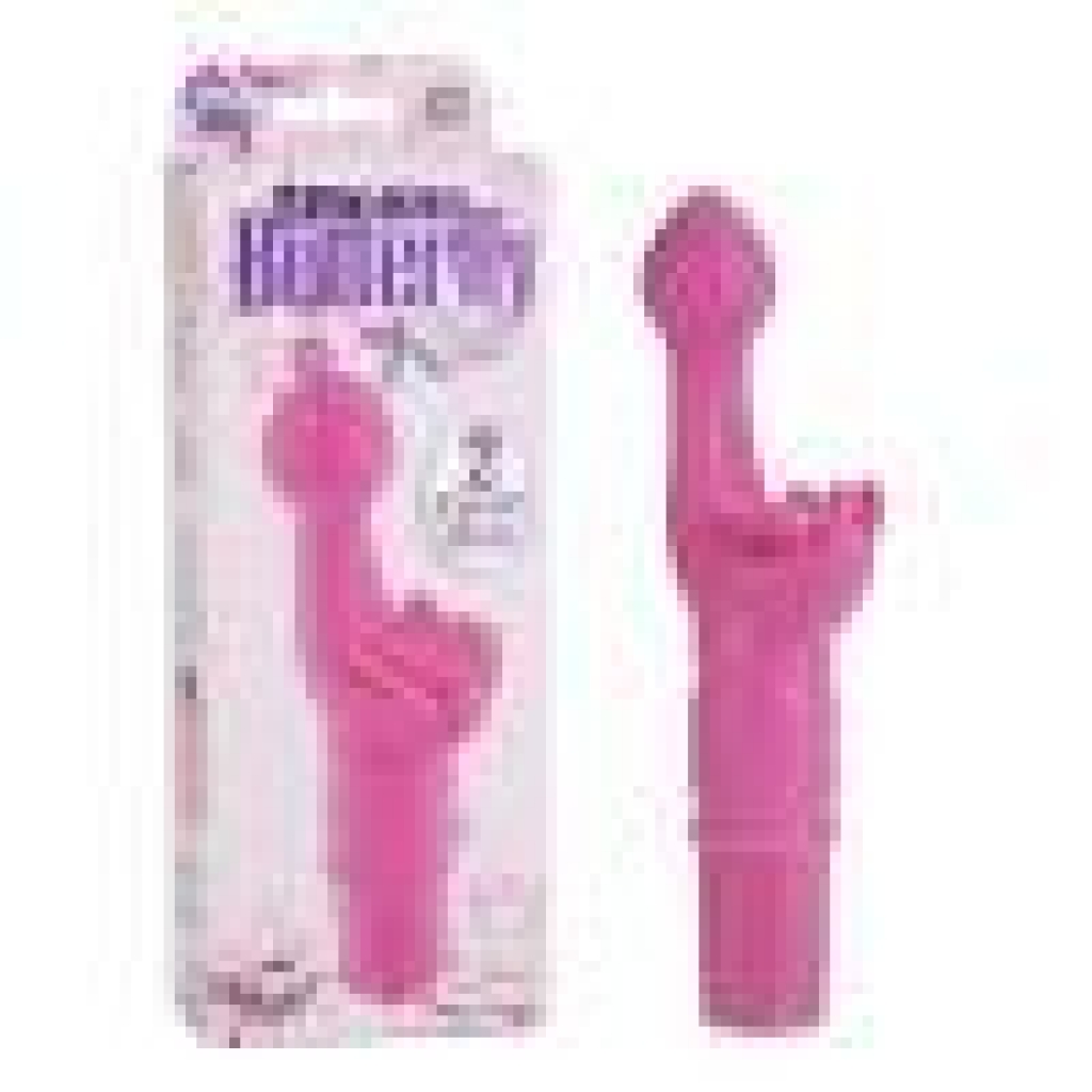 Silicone Butterfly Kiss Vibrator - Pink