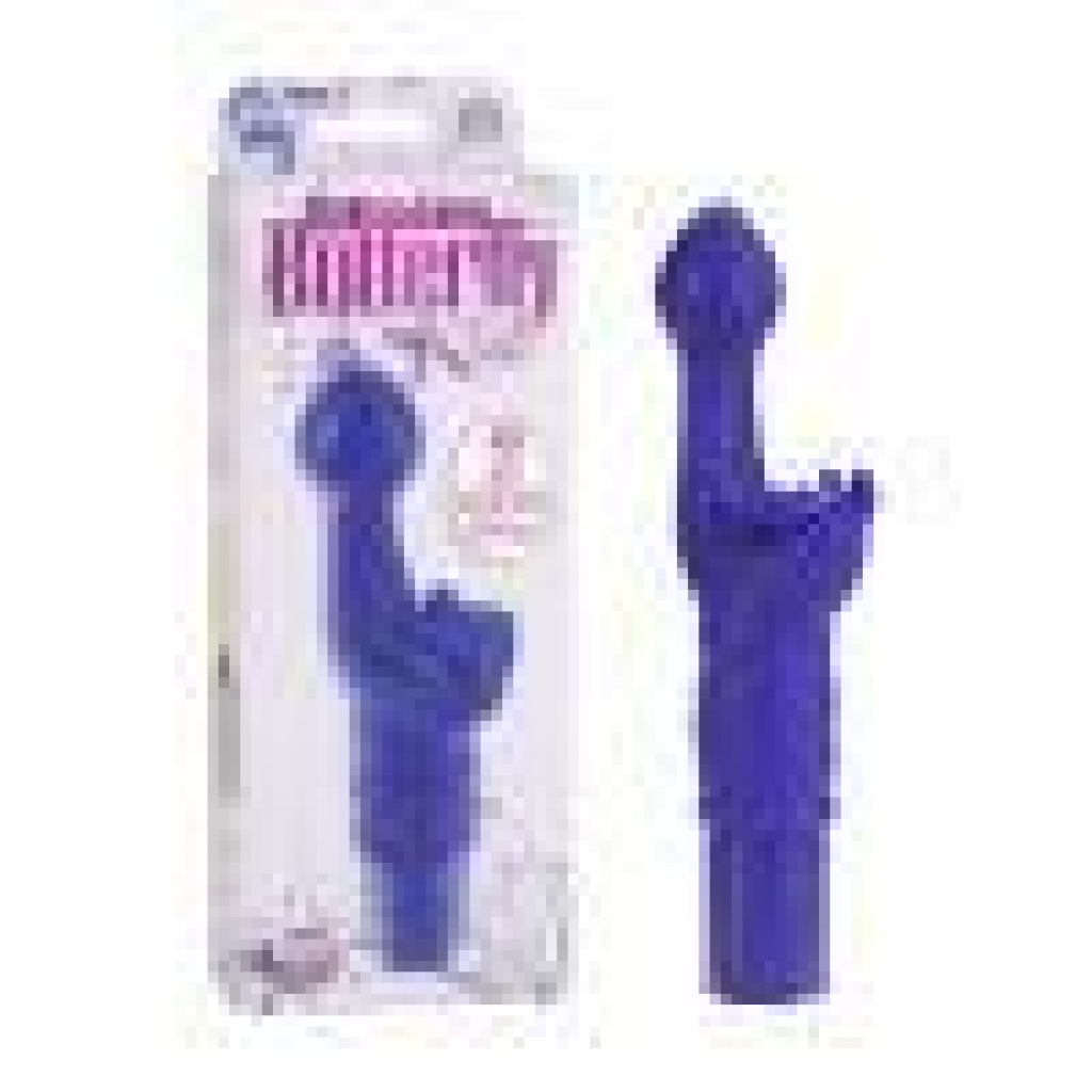 Silicone Butterfly Kiss Vibrator - Purple