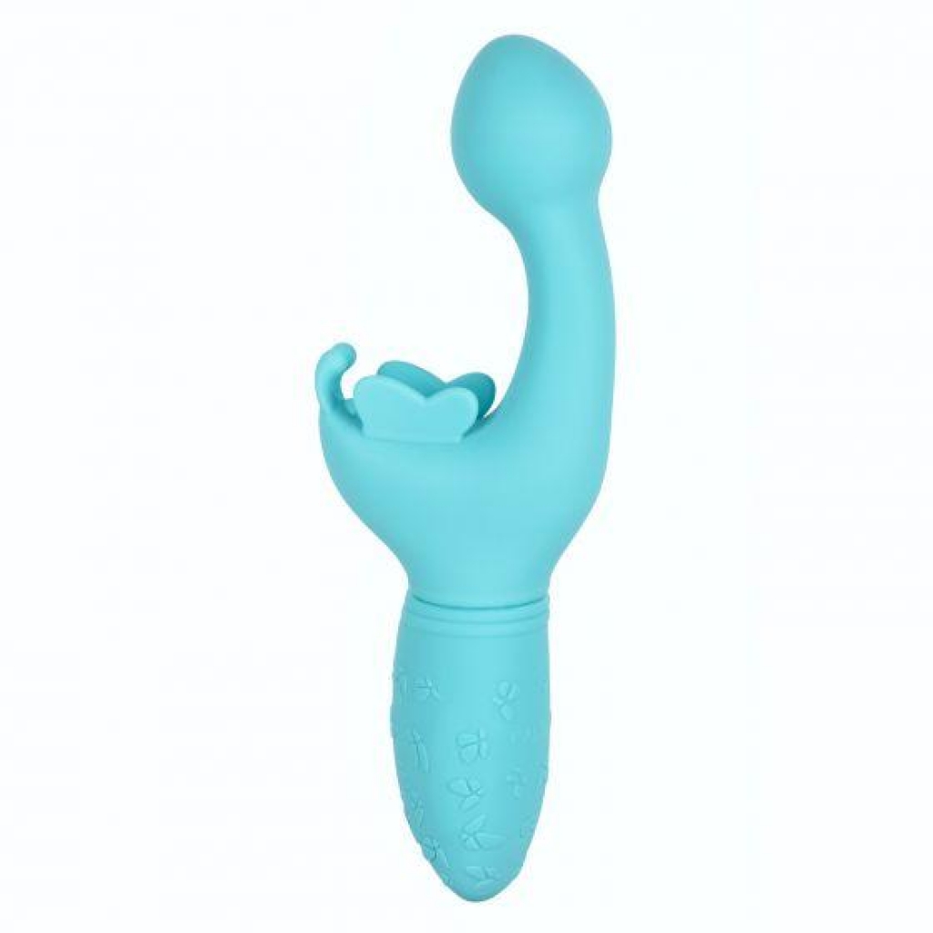 Rechargeable Butterfly Kiss Vibrator - Blue