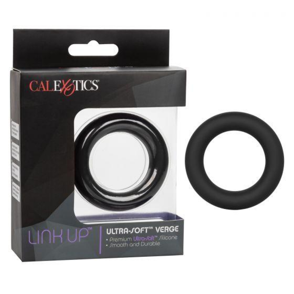 Link Up Ultra-Soft Verge Penis Ring - Black