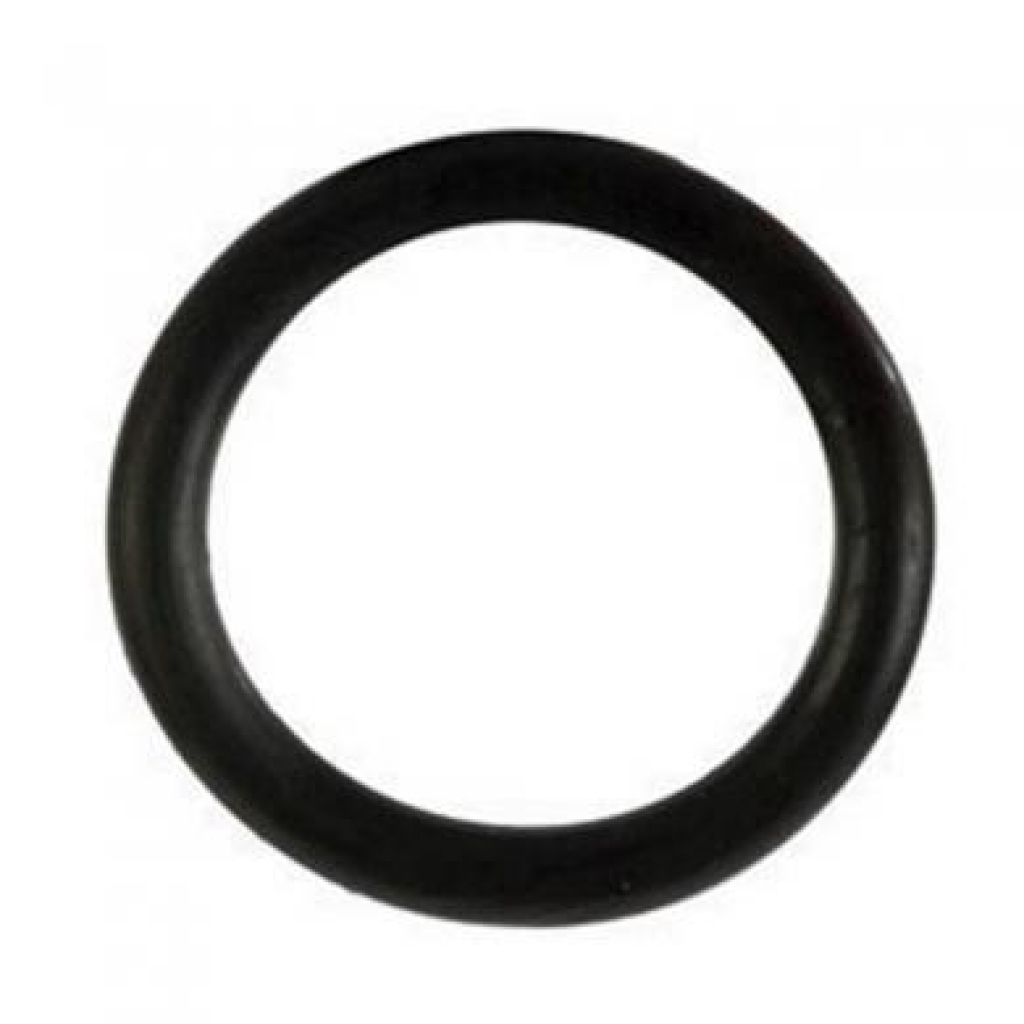 Comfortable Black Rubber Penis Ring - Medium