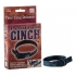 Leather Cinch Adjustable Penisring With Snap Release Black