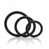 Tri-Rings Set of 3 - Black Rings