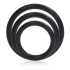 Silicone Support Rings Black 3 Pack