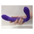 Rechargeable Silicone Love Rider Strapless Strap-on - Purple