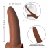 Original Accommodator Latex Dong - Brown for Unique Pleasure