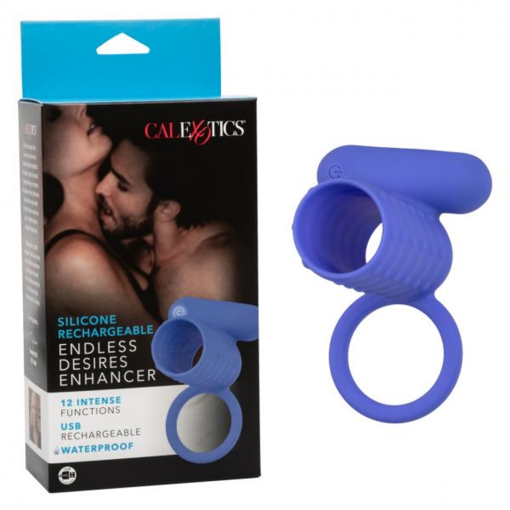 Rechargeable Silicone Penis Ring Enhancer