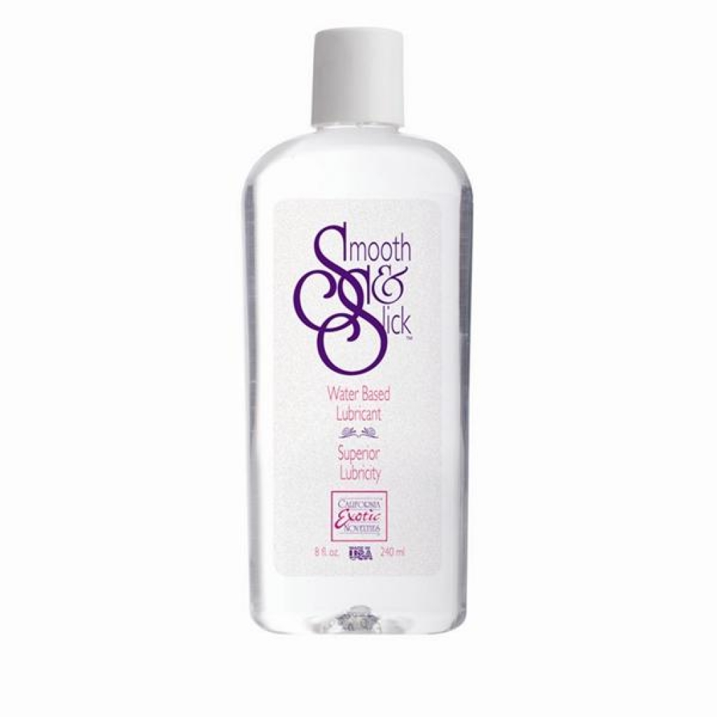 Smooth and Slick Water-Based Lubricant - 8 oz for Comfort