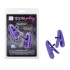 Nipplettes Purple Nipple Clamps - Vibrating Pleasure