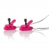 Vibrating Heated Nipple Clamps - Pink