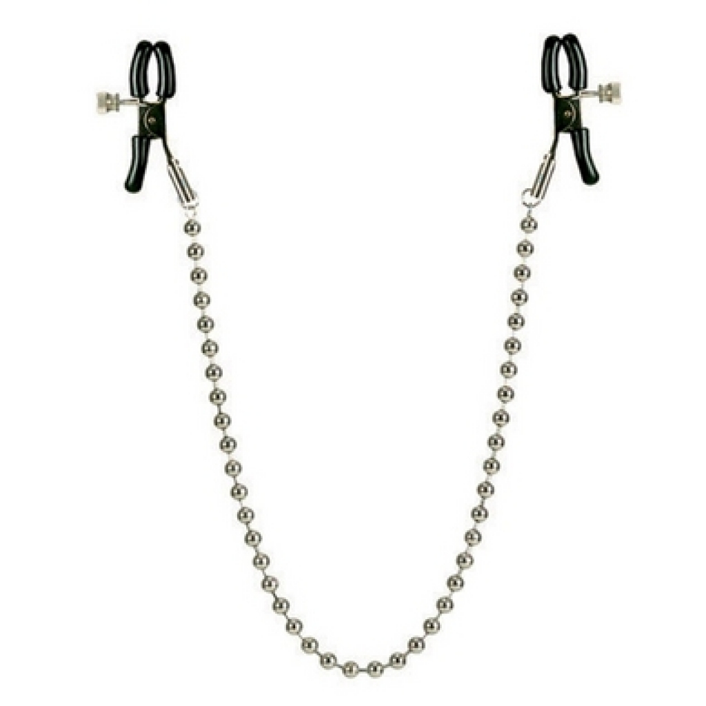 Adjustable Nipple Clamps with Silver Beaded Chain