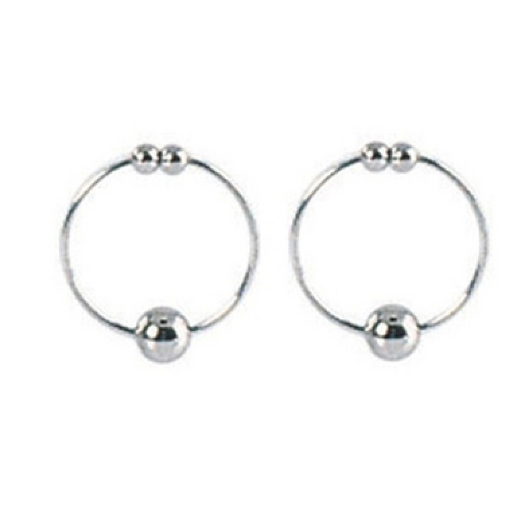 Nipple Play Non-Piercing Nipple Rings - Silver